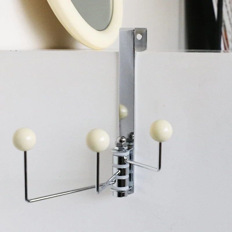 Wall Hook Set Metal Chrome Finish Over The Door