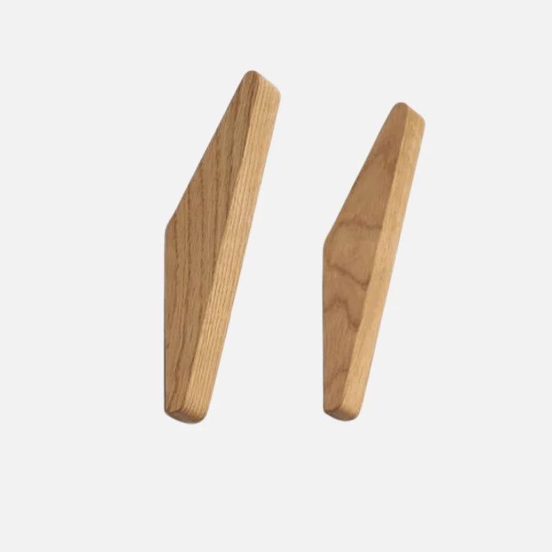 Wall Hooks Solid Wood Two-Tone Space-Saving