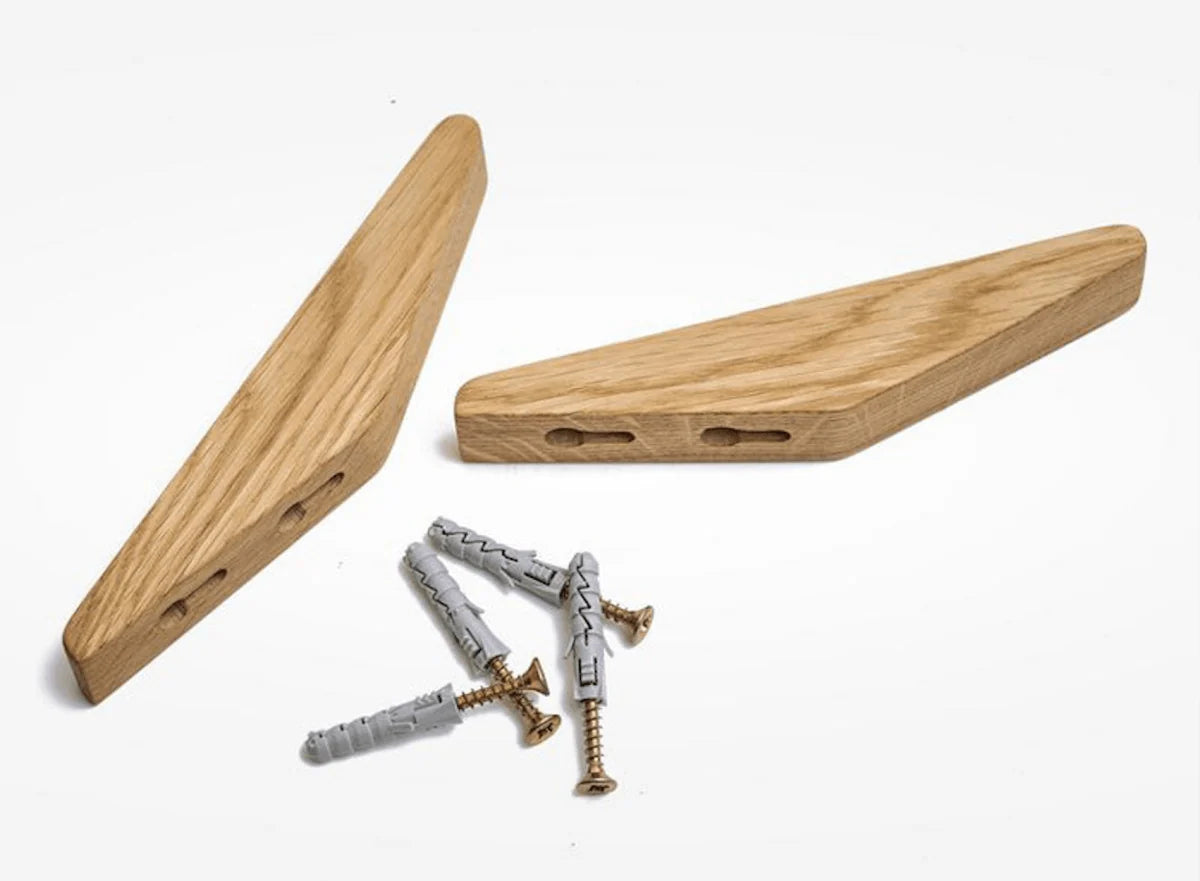 Wall Hooks Solid Wood Two-Tone Space-Saving