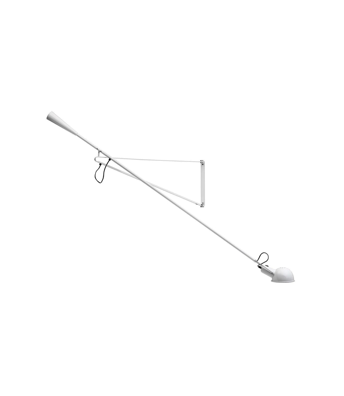 Wall Lamp Adjustable Swing Arm Cast Iron Counterweight