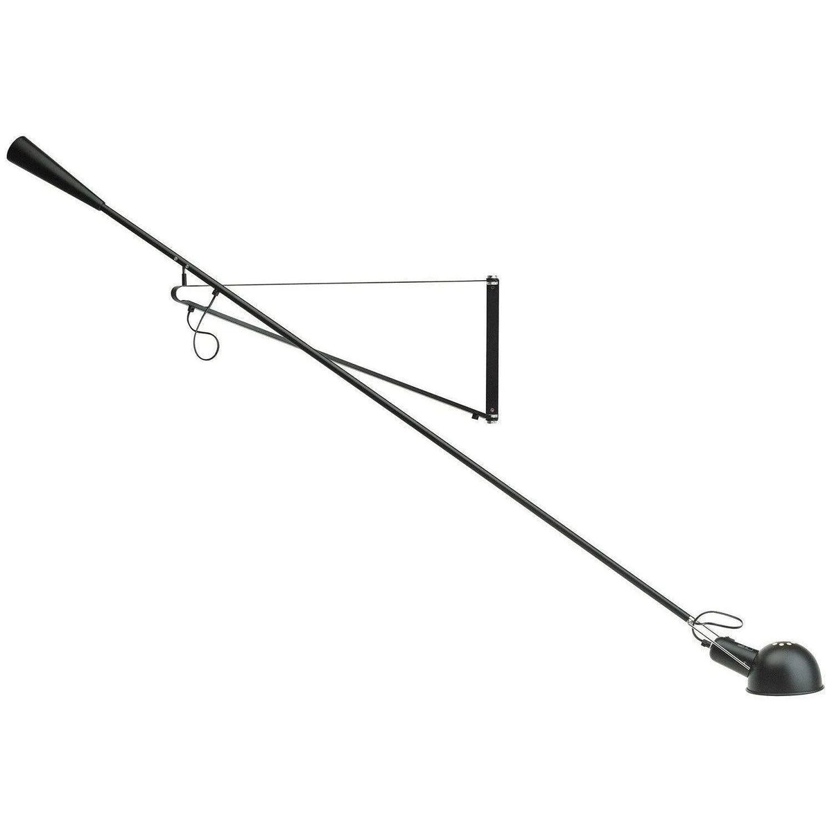 Wall Lamp Adjustable Swing Arm Cast Iron Counterweight