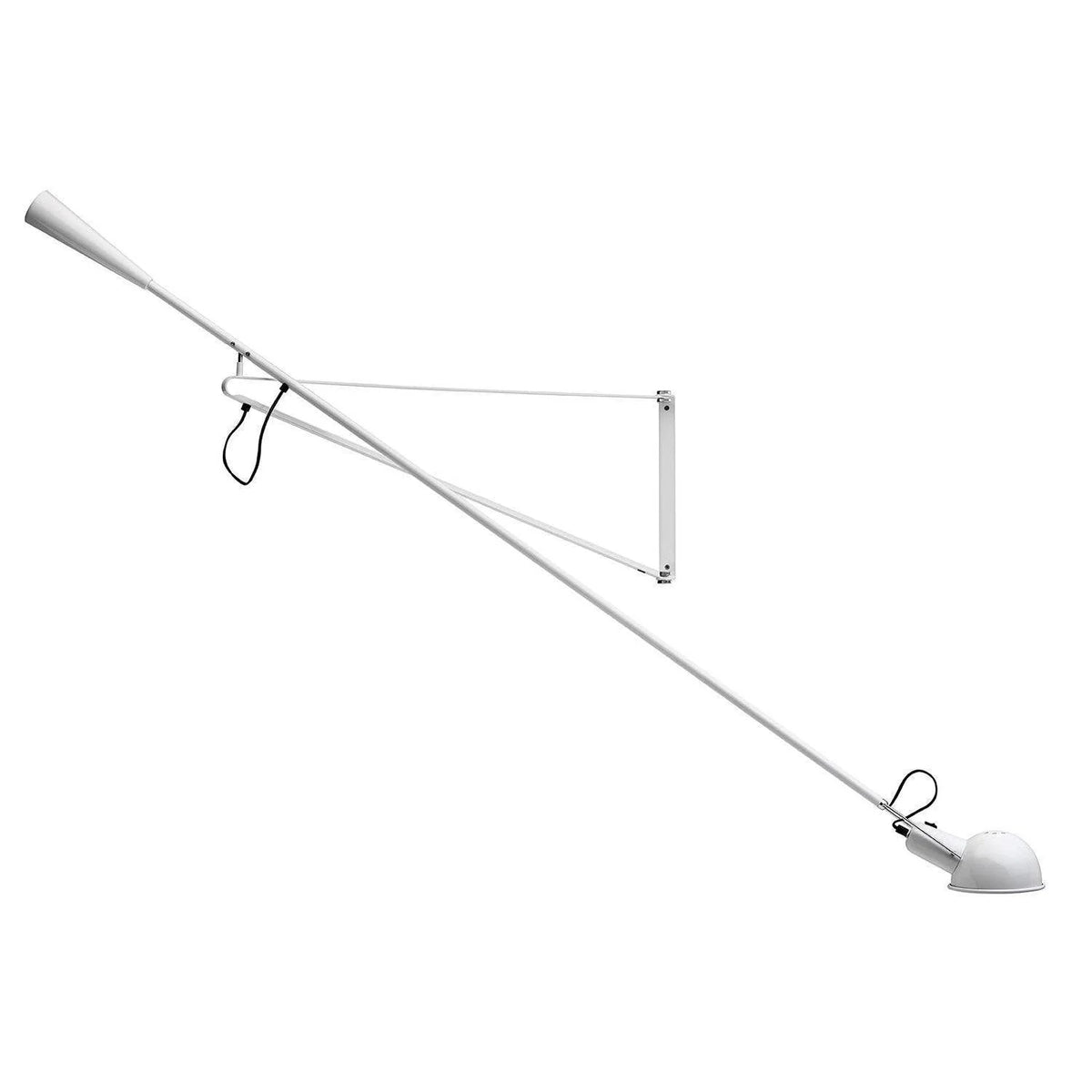 Wall Lamp Adjustable Swing Arm Cast Iron Counterweight