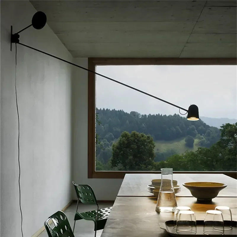 Wall Lamp Adjustable Swing Arm Integrated LED