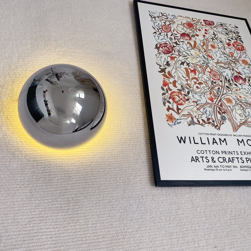 Wall Lamp Crescent Indirect Light Double Disc Design
