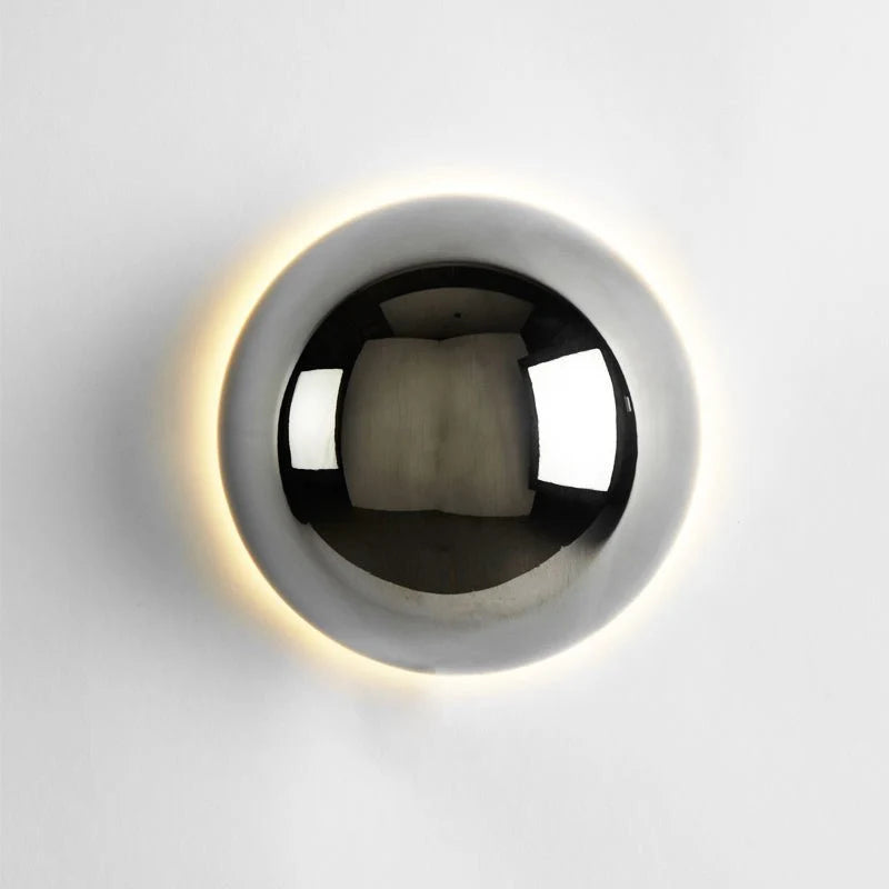 Wall Lamp Crescent Indirect Light Double Disc Design