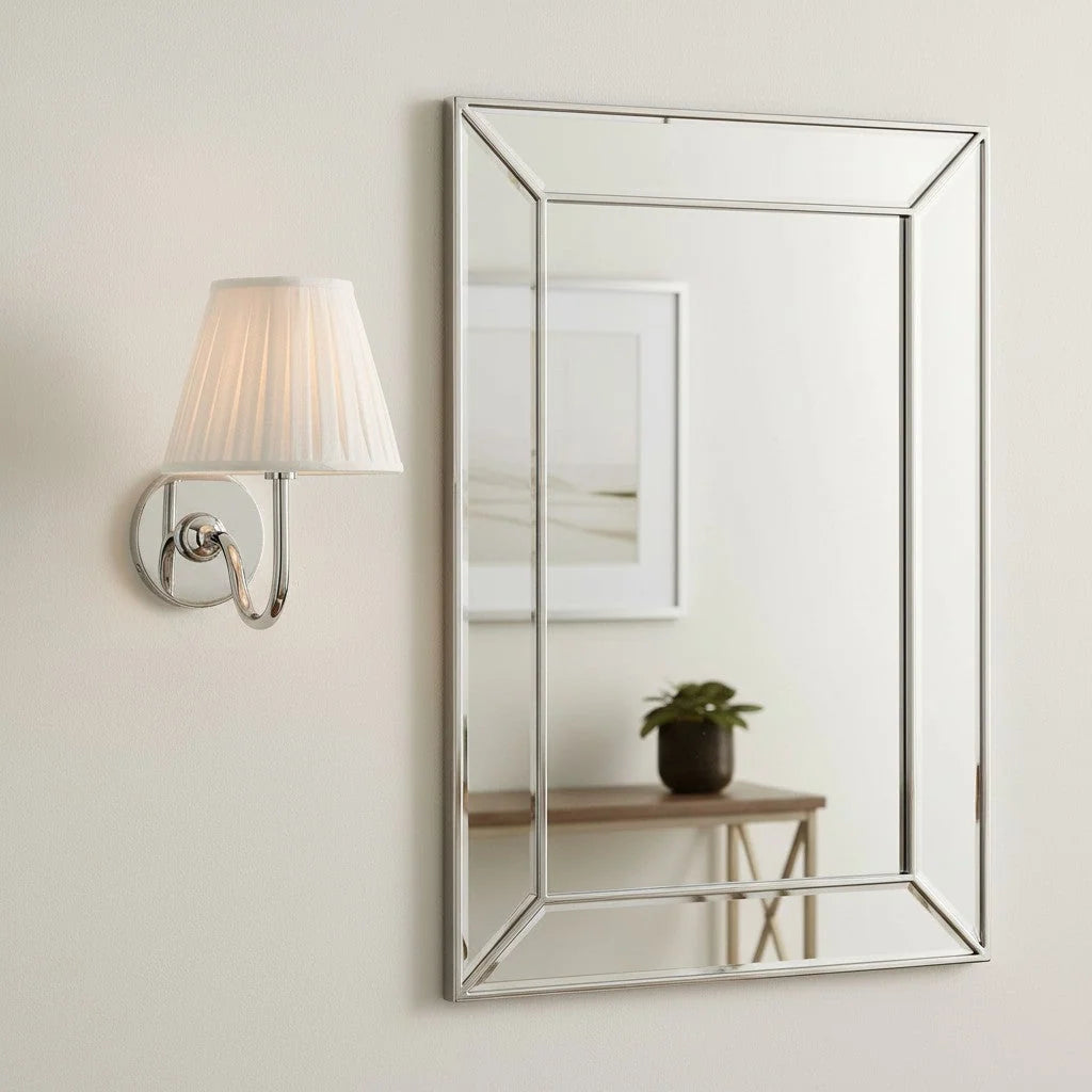 Wall Lamp Dimmable Fabric Shade Hardwired Installation