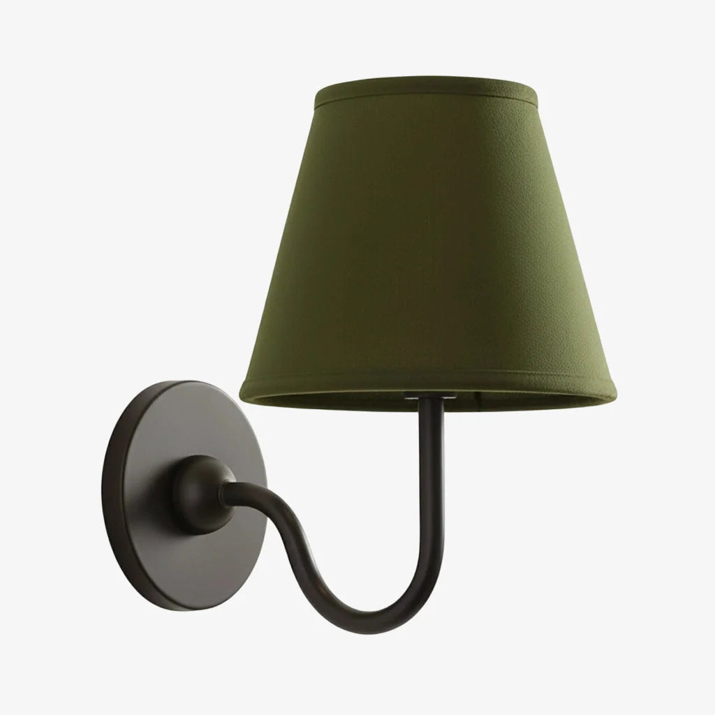 Wall Lamp Dimmable Fabric Shade Hardwired Installation