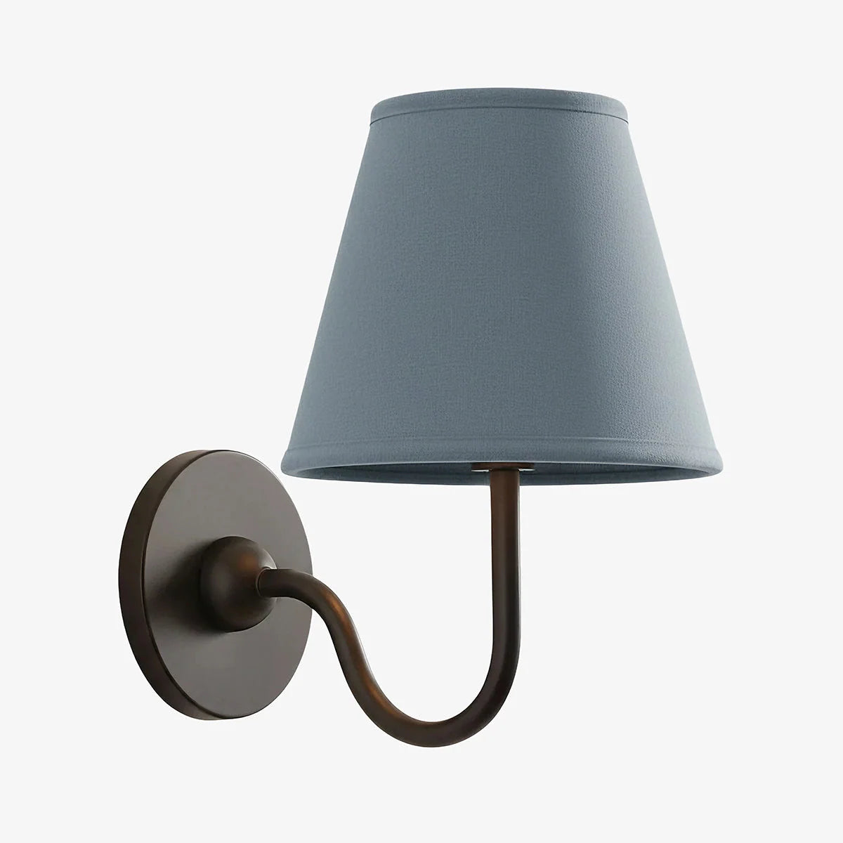 Wall Lamp Fabric Shade Dimmable Hardwired