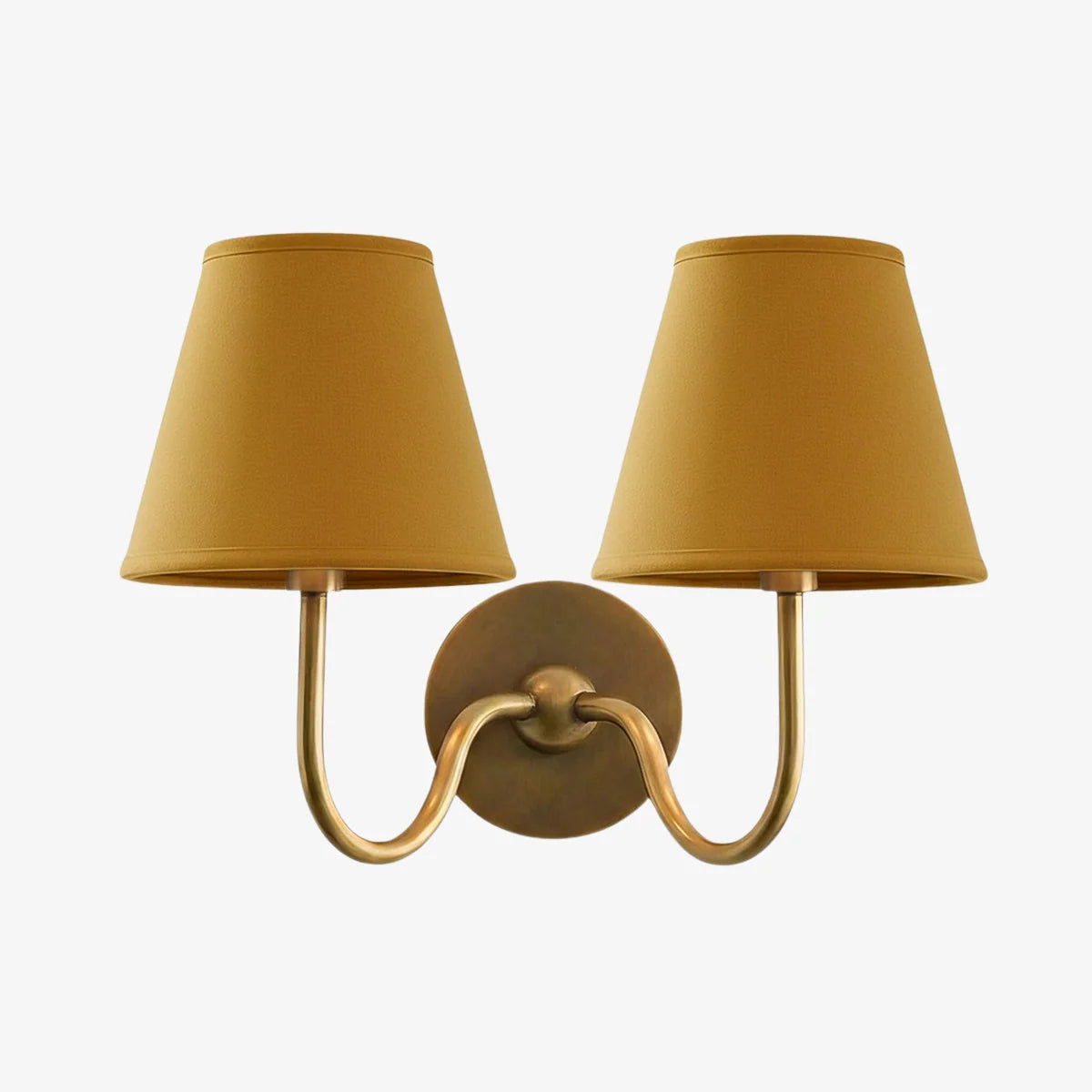 Wall Lamp Fabric Shade Dimmable Hardwired