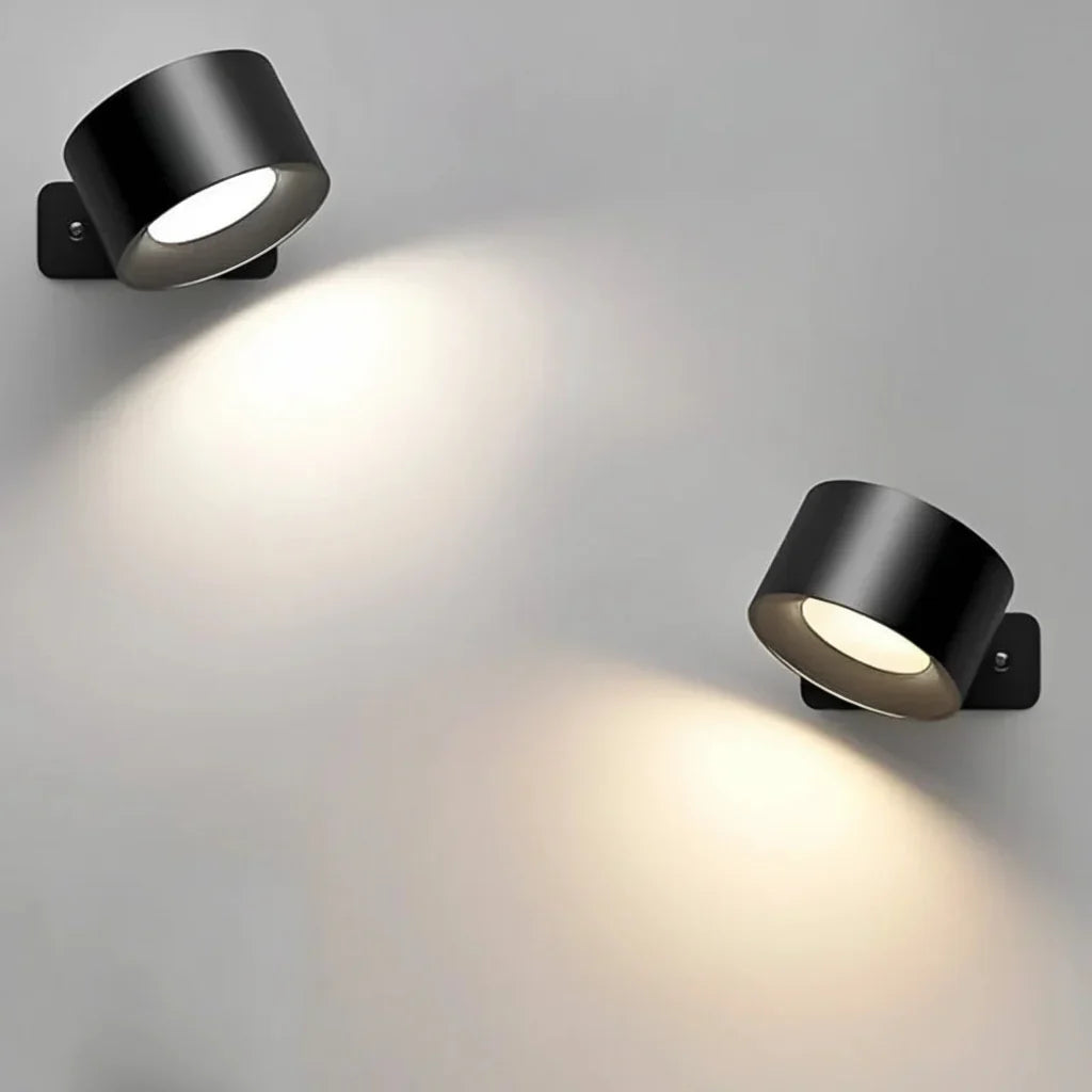 Wall Lamp LED Aimable Rotating Magnetic USB Rechargeable