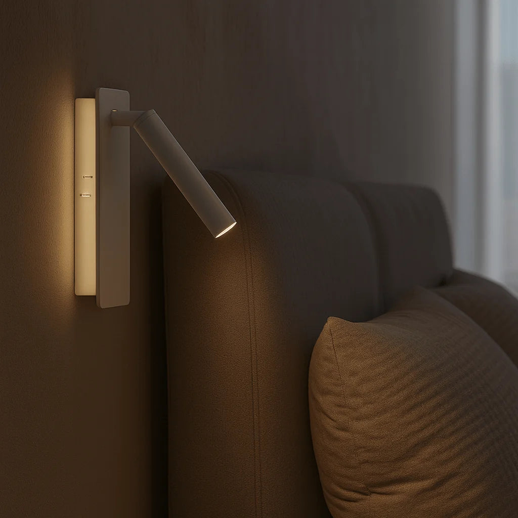 Wall Lamp Rotating Head Adjustable Brightness Warm & Cool LED