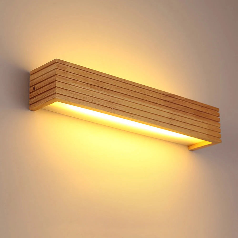Wall Lamp Solid Timber Recessed Integrated LED