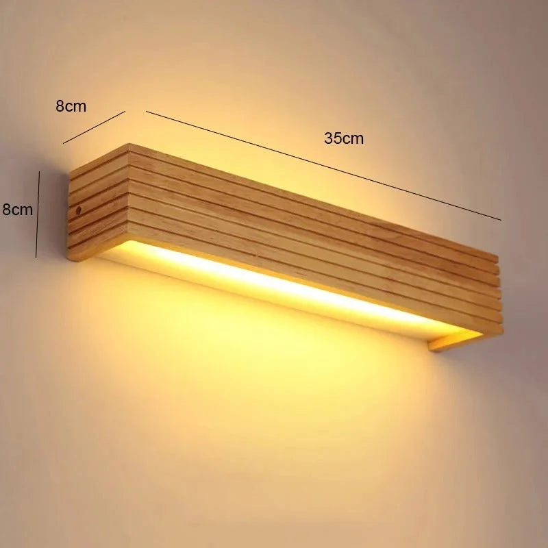 Wall Lamp Solid Timber Recessed Integrated LED