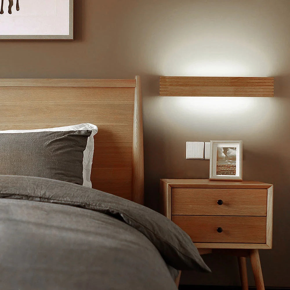 Wall Lamp Solid Timber Recessed Integrated LED