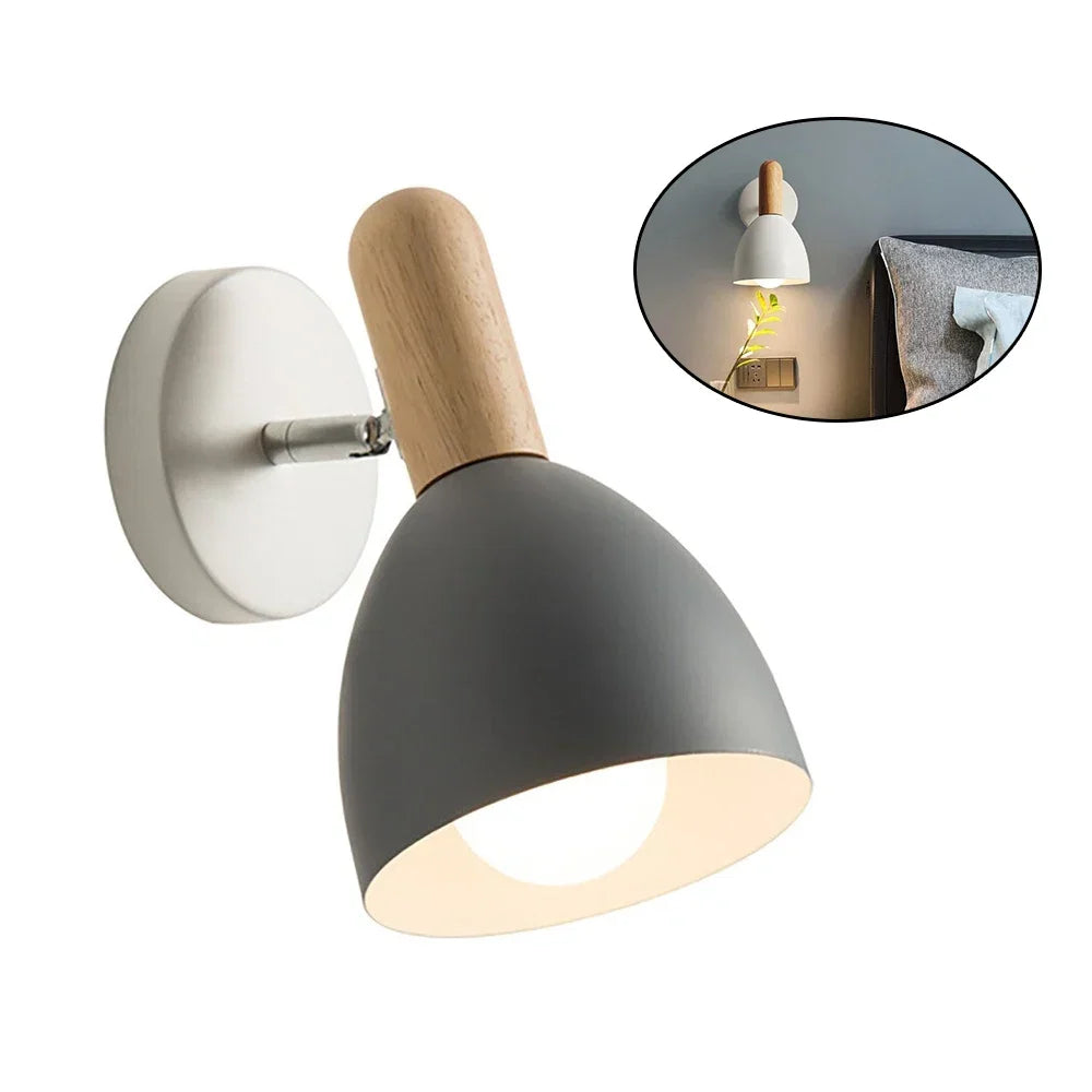 Wall Lamp Solid Timber Swings & Tilts Friction Joints