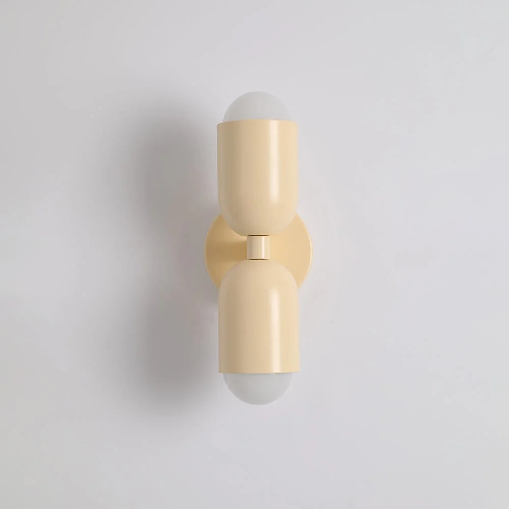 Wall Lamp Twin Up & Down Exposed Bulb