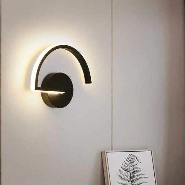 Wall Light Arc-Shaped Integrated LED & Even Output