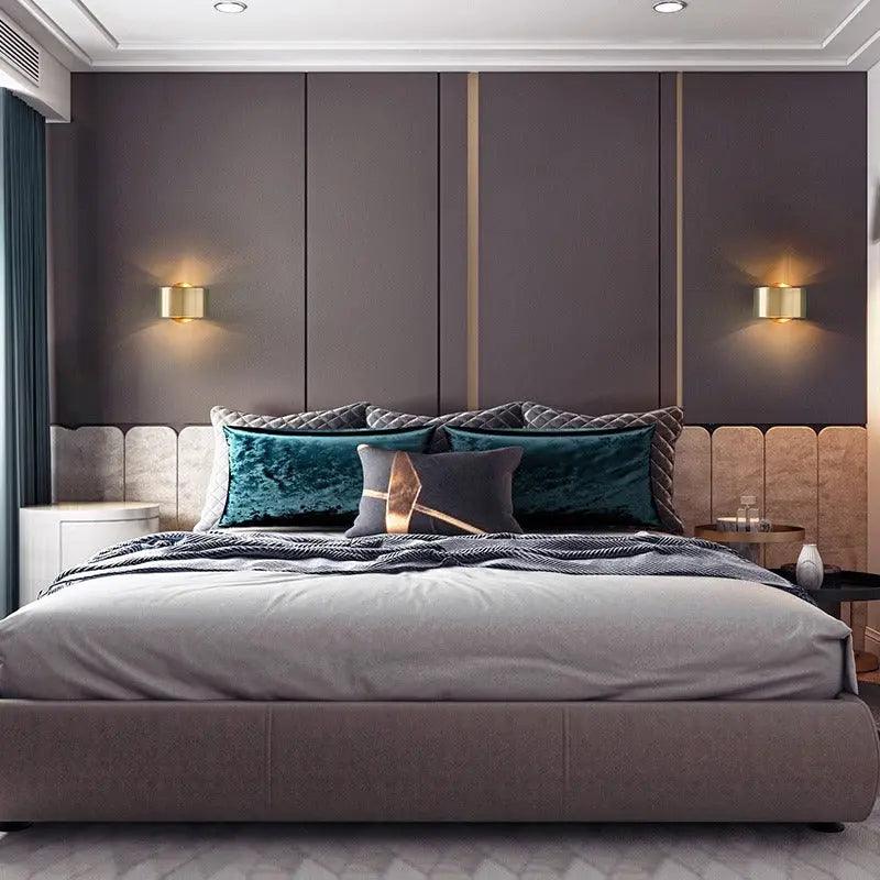 Wall Light Brass Finish Hardwired LED Compatible