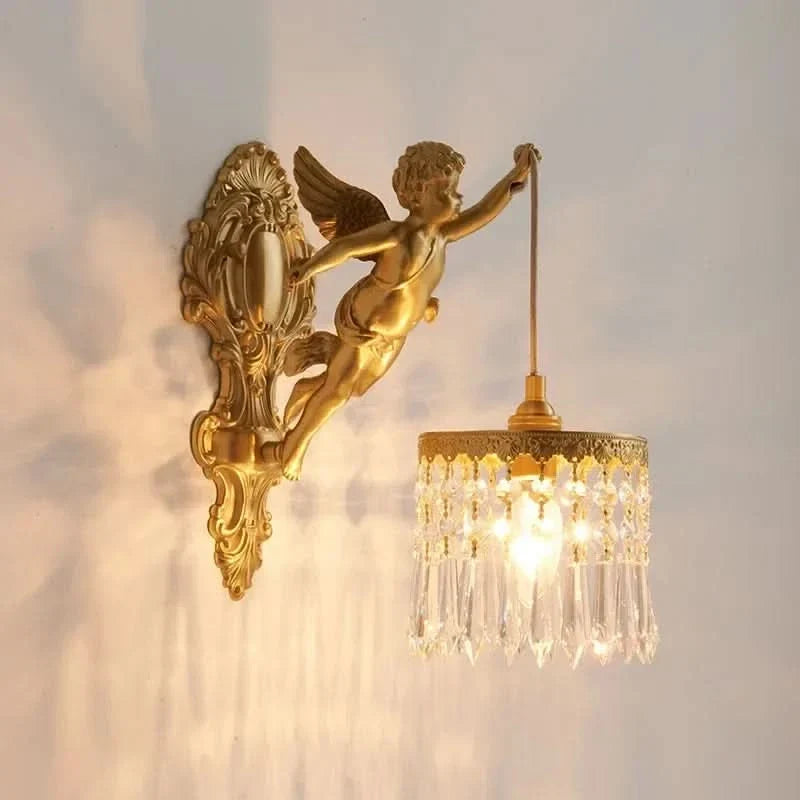 Wall Light Crystal & Copper LED Up-And-Down