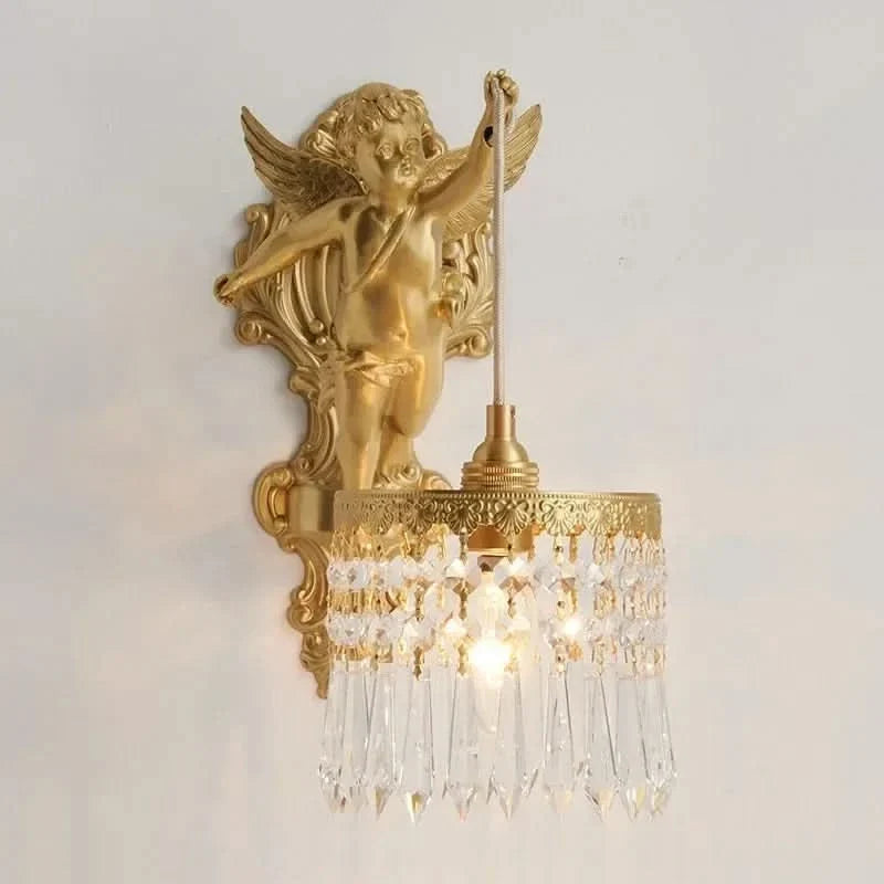 Wall Light Crystal & Copper LED Up-And-Down