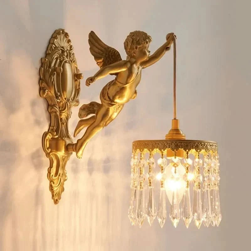 Wall Light Crystal & Copper LED Up-And-Down