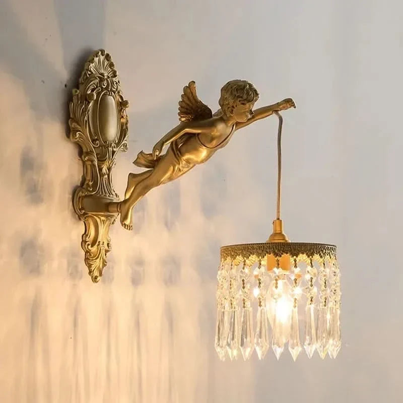 Wall Light Crystal & Copper LED Up-And-Down