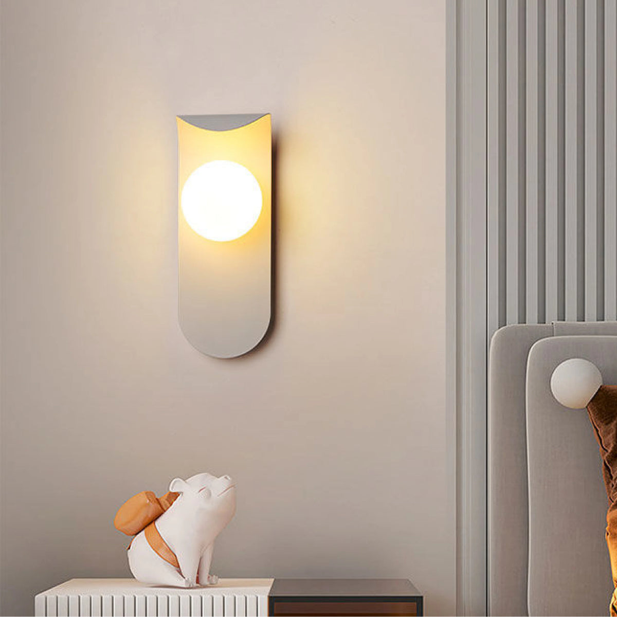 Wall Light Flush Mount Integrated LED Matte Finish