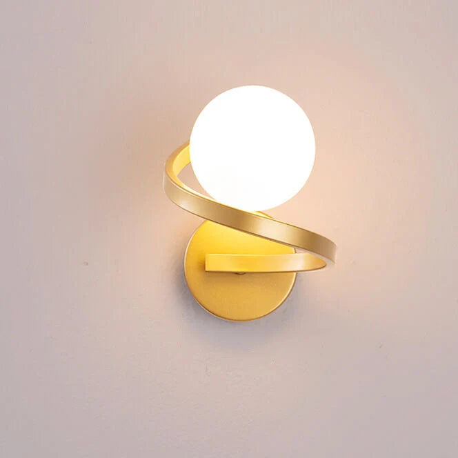 Wall Light Horizontal Twin Globes Integrated LED