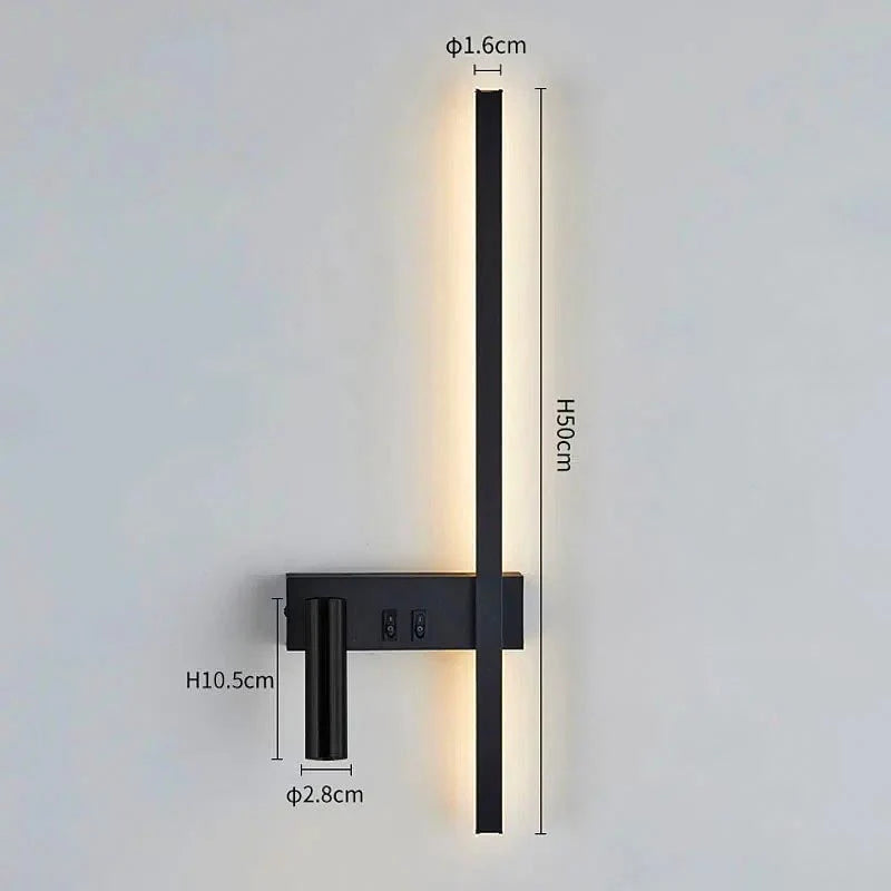 Wall Light Integrated LED Adjustable Spotlight Aluminum