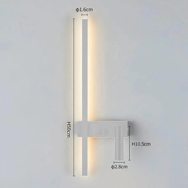 Wall Light Integrated LED Adjustable Spotlight Aluminum