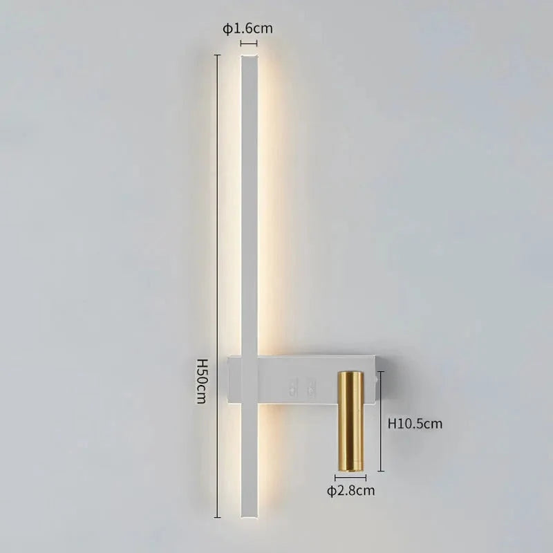 Wall Light Integrated LED Adjustable Spotlight Aluminum