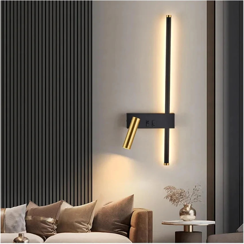 Wall Light Integrated LED Adjustable Spotlight Aluminum