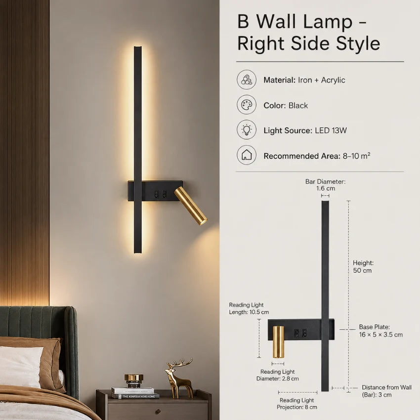 Wall Light Integrated LED Adjustable Spotlight Aluminum