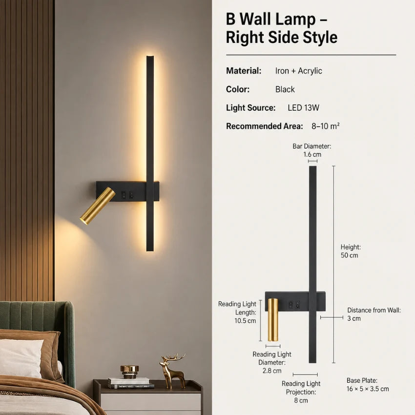 Wall Light Integrated LED Adjustable Spotlight Aluminum