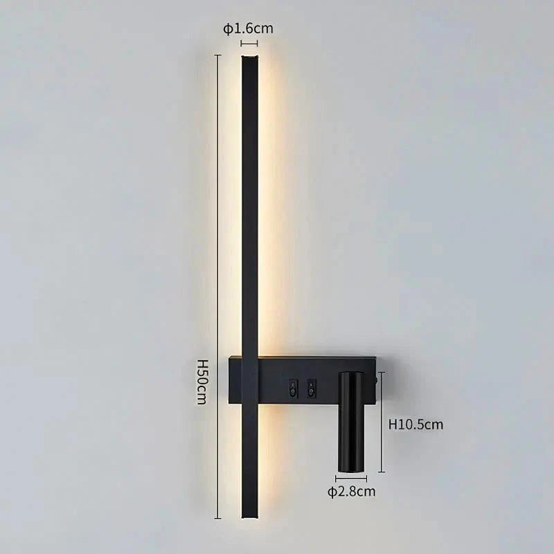 Wall Light Integrated LED Adjustable Spotlight Aluminum