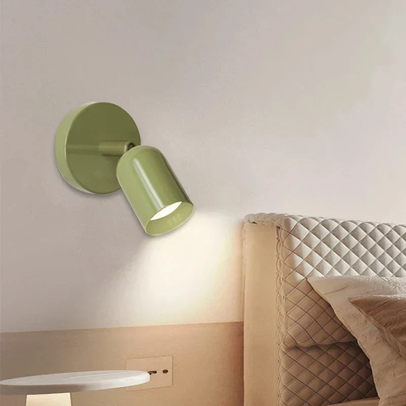 Wall Light Macaron Dome White Interior Short Projection