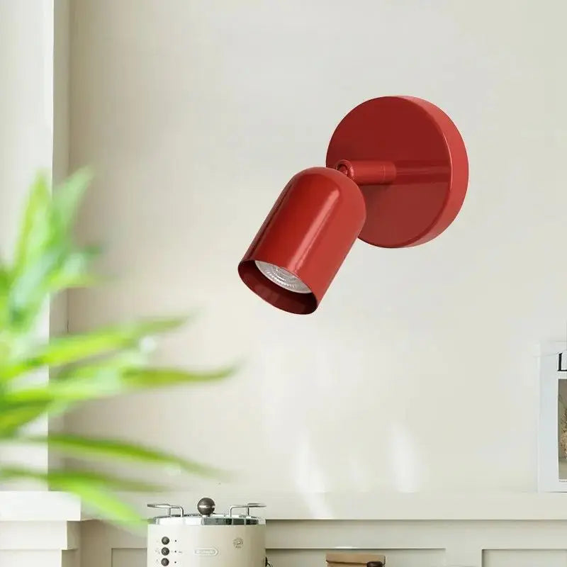 Wall Light Macaron Dome White Interior Short Projection