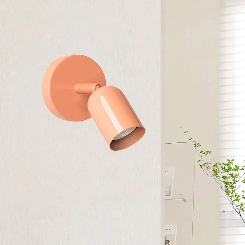 Wall Light Macaron Dome White Interior Short Projection