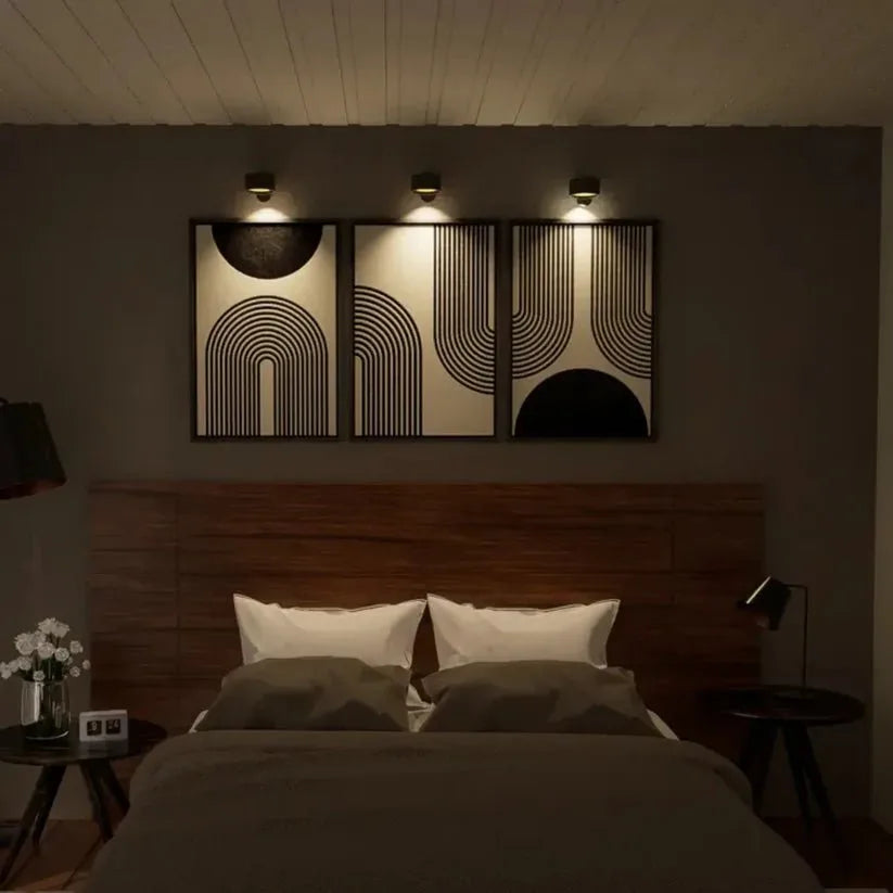 Wall Light Magnetic Mount 360° Rotatable Remote Control