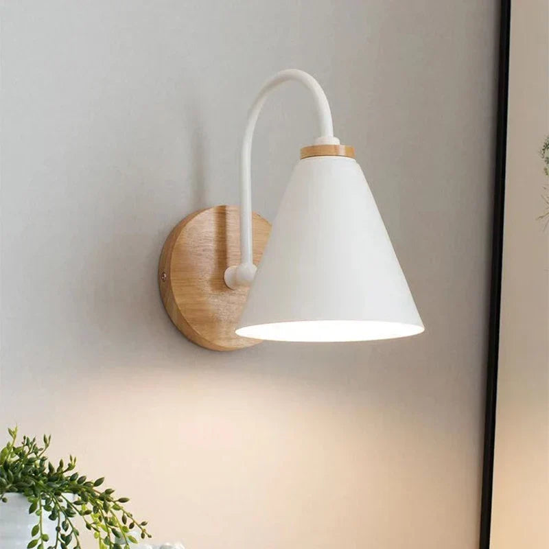 Wall Light Timber Beam & Iron Bracket Even Wall Wash