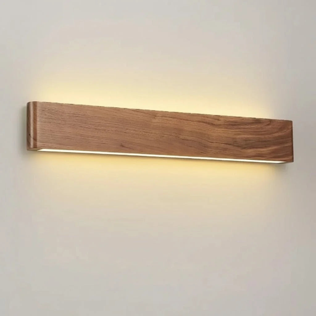 Wall Light Wood & Acrylic Three Color Modes Integrated LED
