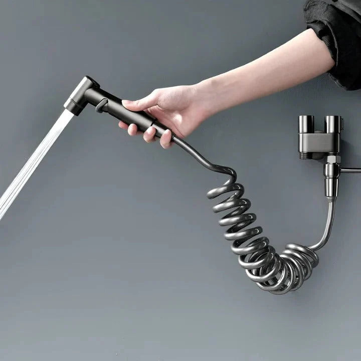 Wall-Mounted Bidet Sprayer Solid Brass Adjustable Pressure
