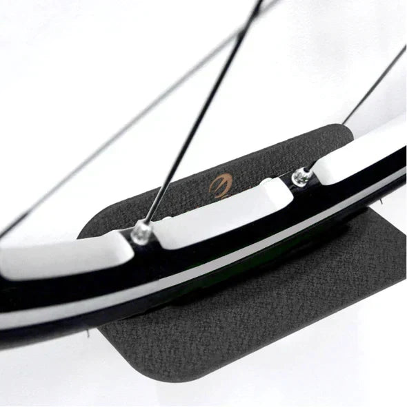 Wall-Mounted Bike Rack Pedal-Mount Space-Saving Coated Steel