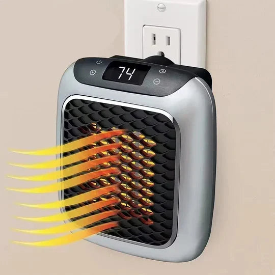 Wall-Mounted Ceramic Heater 800 Watt Wireless Remote Timer
