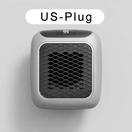 Wall-Mounted Ceramic Heater 800 Watt Wireless Remote Timer