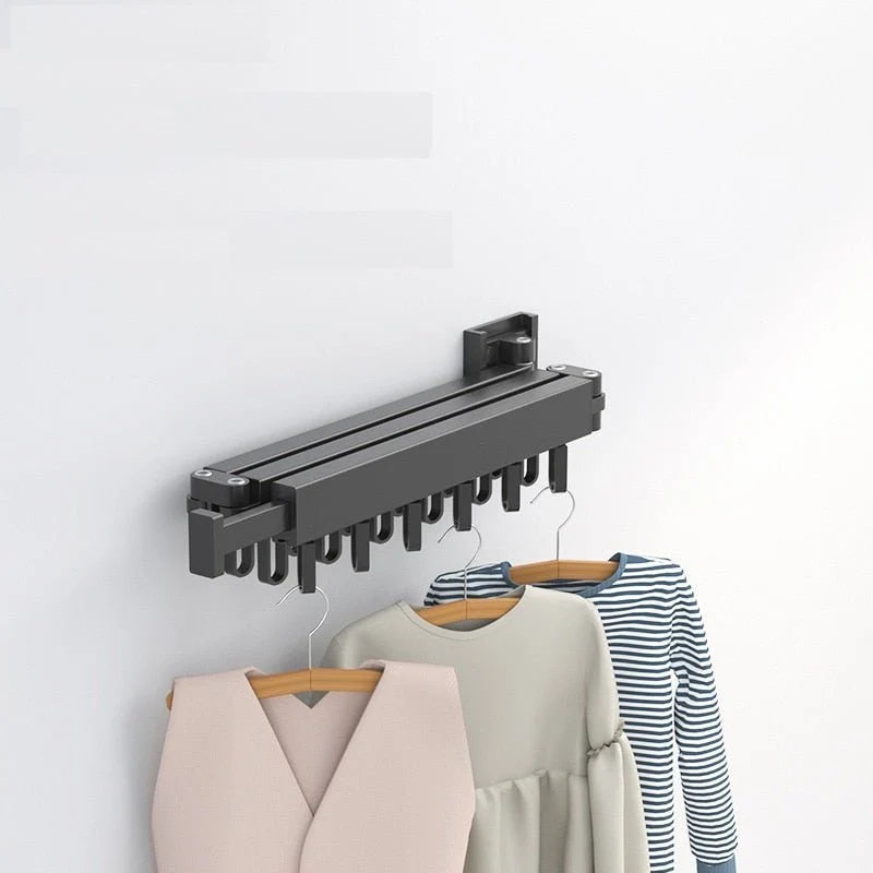 Wall-Mounted Clothes Dryer Retractable Foldable Space-Saving