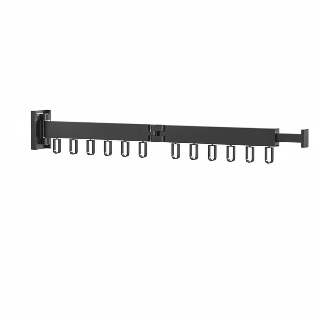Wall-Mounted Clothes Dryer Retractable Foldable Space-Saving