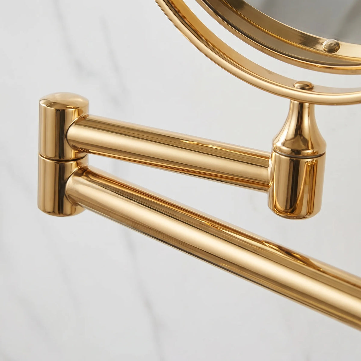 Wall-Mounted Makeup Mirror LED Magnifying Swivel Arm