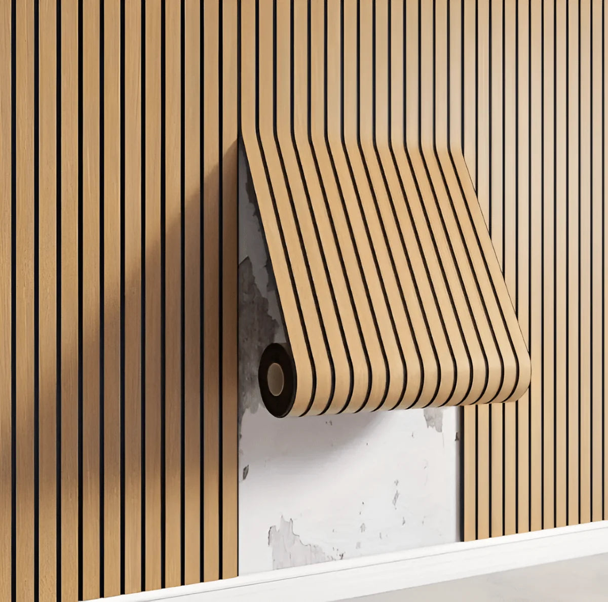 Wall Panels Self-Adhesive PVC Wood Grain Water-Resistant