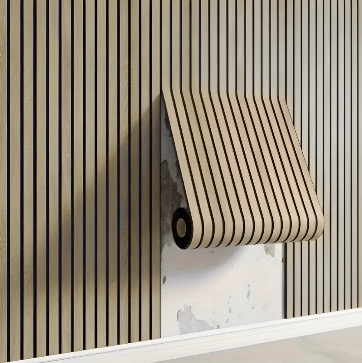 Wall Panels Self-Adhesive Wood Grain Water-Resistant PVC